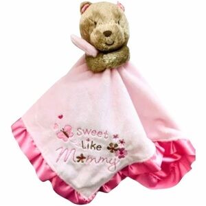 Baby Starters Sweet Like Mommy Lovey Bear Plush Cuddle Buddy Toy Satin Back 16”